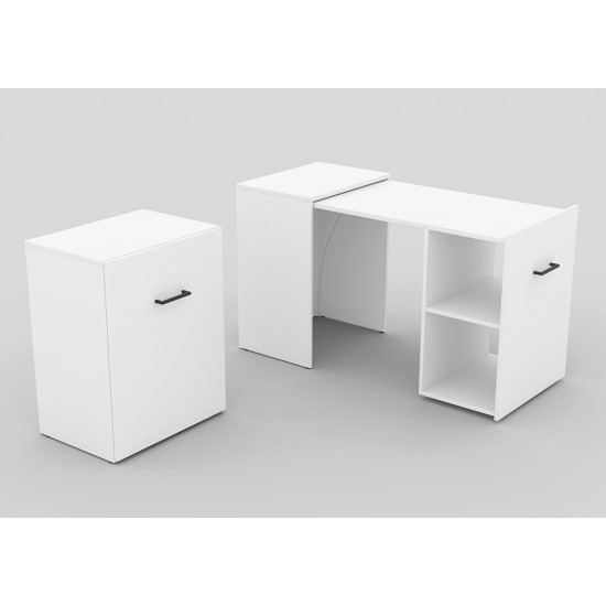 Pull-out desk SMART - White Furniture, Budget Furniture, Organizational Furniture, Office Furniture, Computer and Writing Tables, Computer and Writing Tables, Writing Desk and Computer Desks image