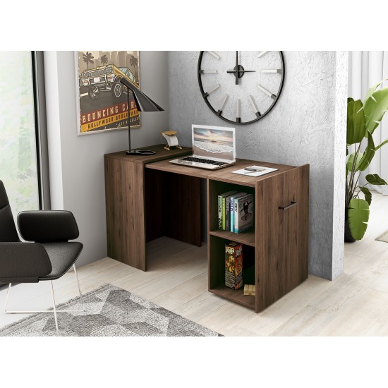 Раздвижной письменный стол SMART - Walnut Мебель, Бюджетная мебель, Корпусная мебель, Офисная мебель, Компьютерные и письменные столы, Письменные столы, Письменные и компьютерные столы