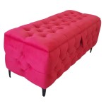 Luxurious velvet pouf