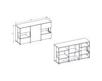 Showing image for Hanging Chest 3 doors AVA White 25 Hanging Chest 3 doors AVA White 25 Furniture, Living Room Furniture, Budget Furniture, Organizational Furniture, Modular Furniture, Chest of Drawers, Chest Of Drawers, Collection AVA, AVA White image