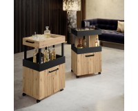 Serving table with rollers Home Bar 02 Furniture, Living Room Furniture, Budget Furniture, Interior Items, Side Tables, Serving Tables image
