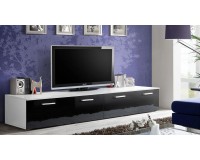 TV Stand DUO White/Black-2 Furniture, Organizational Furniture, Modular Furniture, TV Stands, Chest Of Drawers image