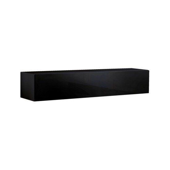 Hanging wall unit FLY N1 with biofireplace - Black image