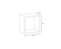 Showing image for Wall shelf BLOX Black - 10 Wall shelf BLOX Black - 10 image