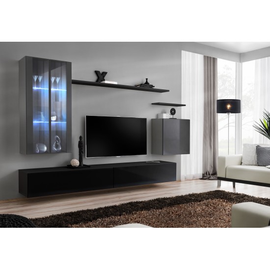 Showcase SWITCH WW 2 - Graphite Furniture, Budget Furniture, Showcases, Showcases For The Living Room, Office Furniture, Collection SWITCH image