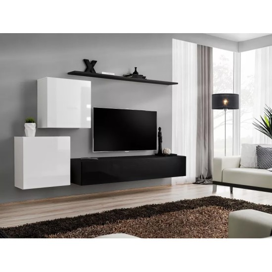 מזנון לטלוויזיה SWITCH TV 1 - Black. ריהוט, רהיטים זולים, שידות טלוויזיה, קונסולות, קולקציית SWITCH.