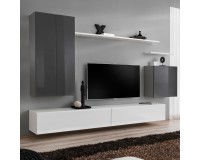 מזנון לטלוויזיה SWITCH TV 2 - White. ריהוט, רהיטים זולים, שידות טלוויזיה, קונסולות, קולקציית SWITCH.