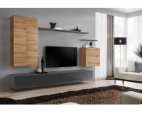 Тумба под телевизор SWITCH TV 2 - Graphite Мебель, Бюджетная мебель, Телевизионные тумбы (TV), Консоли, Коллекция SWITCH