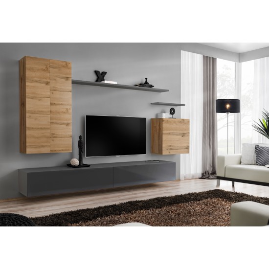 TV stand SWITCH TV 2 - Graphite Furniture, Budget Furniture, TV Stands, Consoles, Collection SWITCH image