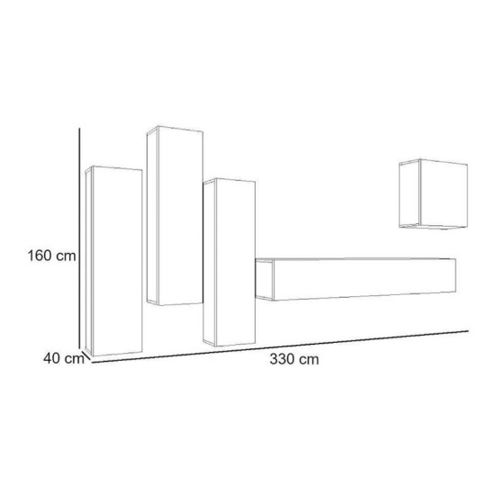 Wall unit SWITCH III - Graphite image