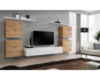 Wall unit SWITCH IV - Wotan/White Furniture, Furniture Wall Units, Modern Furniture Wall Units, Collection SWITCH image