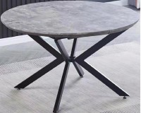 שולחן עגול הניתן להרחבה עם טופ קרמיקה דגם DT-193. ריהוט, שולחנות וכסאות, שולחנות מטבח, שולחנות עגולים, שולחנות קרמיקה.