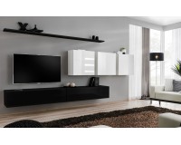 Wall unit SWITCH VII - Black/White Furniture, Furniture Wall Units, Modern Furniture Wall Units, Collection SWITCH image