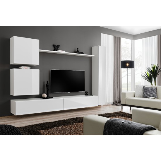 Wall unit SWITCH VIII - White Furniture, Furniture Wall Units, Modern Furniture Wall Units, Collection SWITCH image