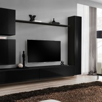 מזנון תלוי לסלון SWITCH VIII - Black
