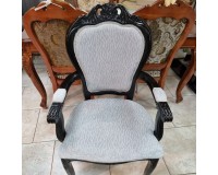 כסא וונגה בסגנון קלאסי 308A. ריהוט, שולחנות וכסאות, כסאות, כסאות עץ, כיסאות בד, רהיטי ROSEWOOD.