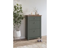 Shoe Cabinet for Hallway EVORA Green 28 Furniture, Entrance Hall Cabinets, Modular Furniture, Cupboards and cabinets for shoes, Collection EVORA, EVORA Green, Collection EVORA, EVORA Green image