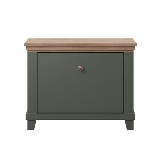 Shoe Cabinet for Hallway EVORA Green 28 Furniture, Entrance Hall Cabinets, Modular Furniture, Cupboards and cabinets for shoes, Collection EVORA, EVORA Green, Collection EVORA, EVORA Green image