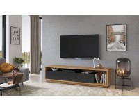 TV Cabinet CELINE 40, Wotan Oak / Matte Black Furniture, Living Room Furniture, Modern Furniture Wall Units, Modular Furniture, TV Stands, Collection CELINE image