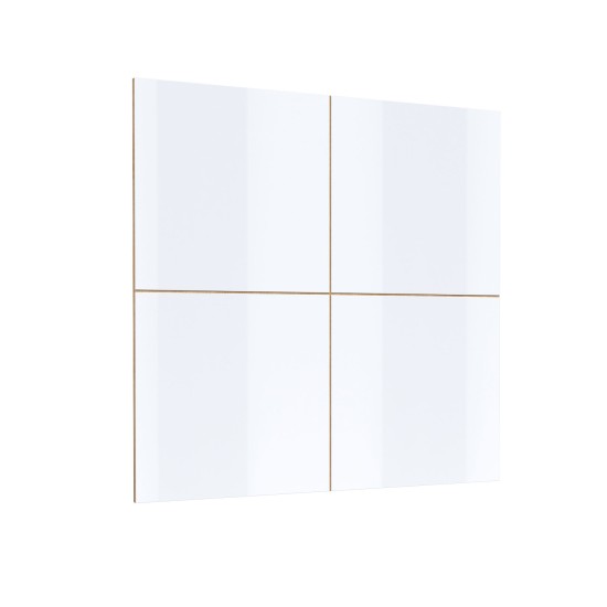  CELINE 09 Wall Unit with Slats and TV Panel, Wotan Oak / White Glossy image