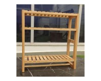 Hanging Wooden Shelf Natural Bamboo SR559 image