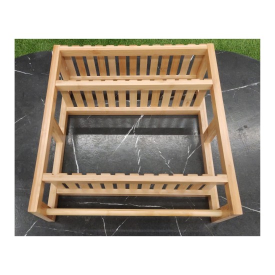 Hanging Wooden Shelf Natural Bamboo SR559 image