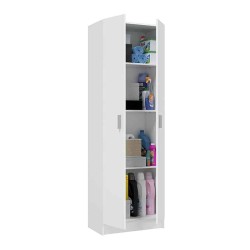 ארון שירות MULTIUSOS 2 דלתות, 5 מדפים (לבן) ארון שירות MULTIUSOS 2 דלתות, 5 מדפים (לבן)