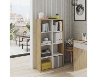 NOA Bookcase with 8 Niches (Oak) image