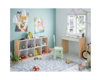 NOA Bookcase with 8 Niches (Oak) image