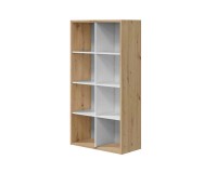 NOA Bookcase with 8 Niches (Oak) image