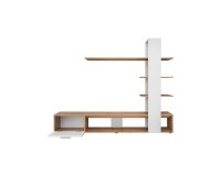 ECO living room wall unit, Wotan body / matt white fronts Furniture, Living Room Furniture, Furniture Wall Units, Organizational Furniture, Modern Furniture Wall Units image