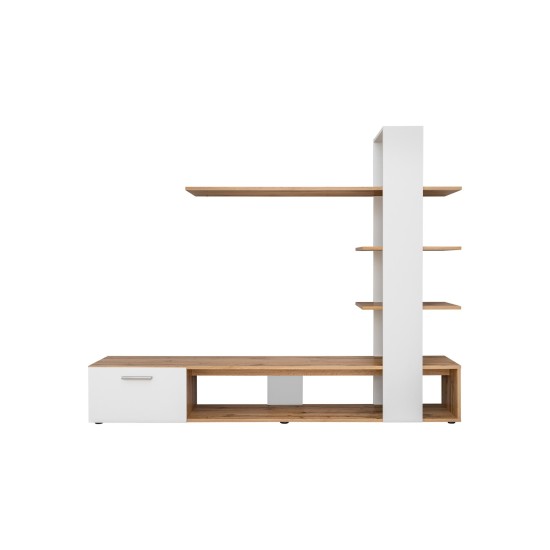 ECO living room wall unit, Wotan body / matt white fronts Furniture, Living Room Furniture, Furniture Wall Units, Organizational Furniture, Modern Furniture Wall Units image
