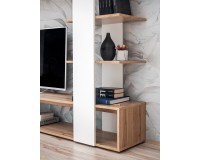 ECO living room wall unit, Wotan body / matt white fronts Furniture, Living Room Furniture, Furniture Wall Units, Organizational Furniture, Modern Furniture Wall Units image