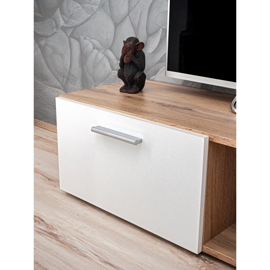 ECO living room wall unit, Wotan body / matt white fronts Furniture, Living Room Furniture, Furniture Wall Units, Organizational Furniture, Modern Furniture Wall Units image