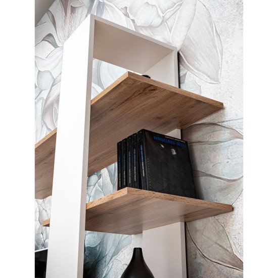 ECO living room wall unit, Wotan body / matt white fronts Furniture, Living Room Furniture, Furniture Wall Units, Organizational Furniture, Modern Furniture Wall Units image