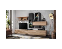 CRUZ living room wall unit, Coast Evoke and black image
