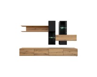 CRUZ living room wall unit, Coast Evoke and black image