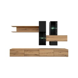 CRUZ living room wall unit, Coast Evoke and black CRUZ living room wall unit, Coast Evoke and black