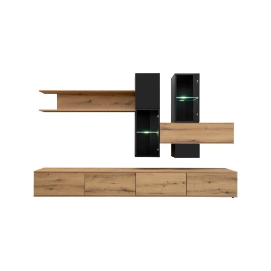 CRUZ living room wall unit, Coast Evoke and black image