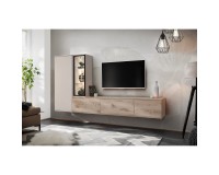 CLARE living room wall unit, Viking oak and cashmere Furniture, Living Room Furniture, Furniture Wall Units, Organizational Furniture, Modern Furniture Wall Units image