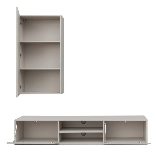 Showing image for GEO I living room wall unit, cashmere with a black printed pattern GEO I living room wall unit, cashmere with a black printed pattern Furniture, Living Room Furniture, Furniture Wall Units, Organizational Furniture, Modern Furniture Wall Units image