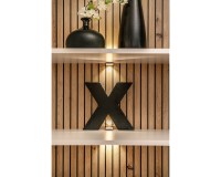 מזנון לסלון GUSTO LUX A עם חיפוי קיר לטלוויזיה, קשמיר ואלון Artisan מזנון לסלון GUSTO LUX A עם חיפוי קיר לטלוויזיה, קשמיר ואלון Artisan