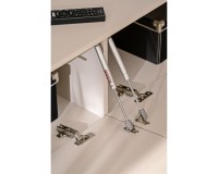 מזנון לסלון GUSTO LUX B עם חיפוי קיר לטלוויזיה, קשמיר ואלון Artisan