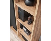 Стенка SILK II в гостиную, Perla Elm и белый глянец