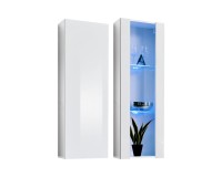 Showing image for FLY 21 hanging display cabinet with lighting, gloss white FLY 21 hanging display cabinet with lighting, gloss white image