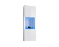 FLY 22 hanging display with a lit window, gloss white Furniture, Living Room Furniture, Organizational Furniture, Modern Furniture Wall Units, Modular Furniture, Showcases Modern, Display Cabinets For The Living Room, Collection FLY image