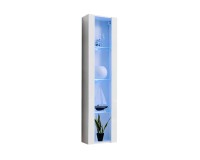 FLY 41 hanging display cabinet with lighting, gloss white image