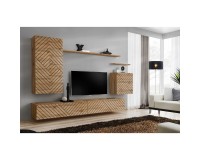 מזנון לסלון SWITCH II, אלון Wotan, חזיתות למלה מזנון לסלון SWITCH II, אלון Wotan, חזיתות למלה