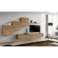 מזנון לסלון SWITCH X, אלון Wotan, חזיתות למלה