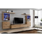 מזנון לסלון SWITCH XIV, אלון Wotan, חזיתות למלה